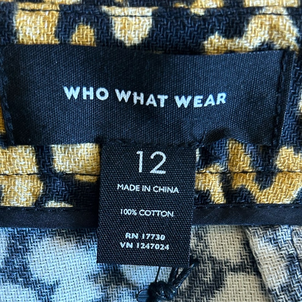 Who What Wear Watercolor Cheetah Print Pencil Skirt Size 12 New with Tags - Picture 4 of 4